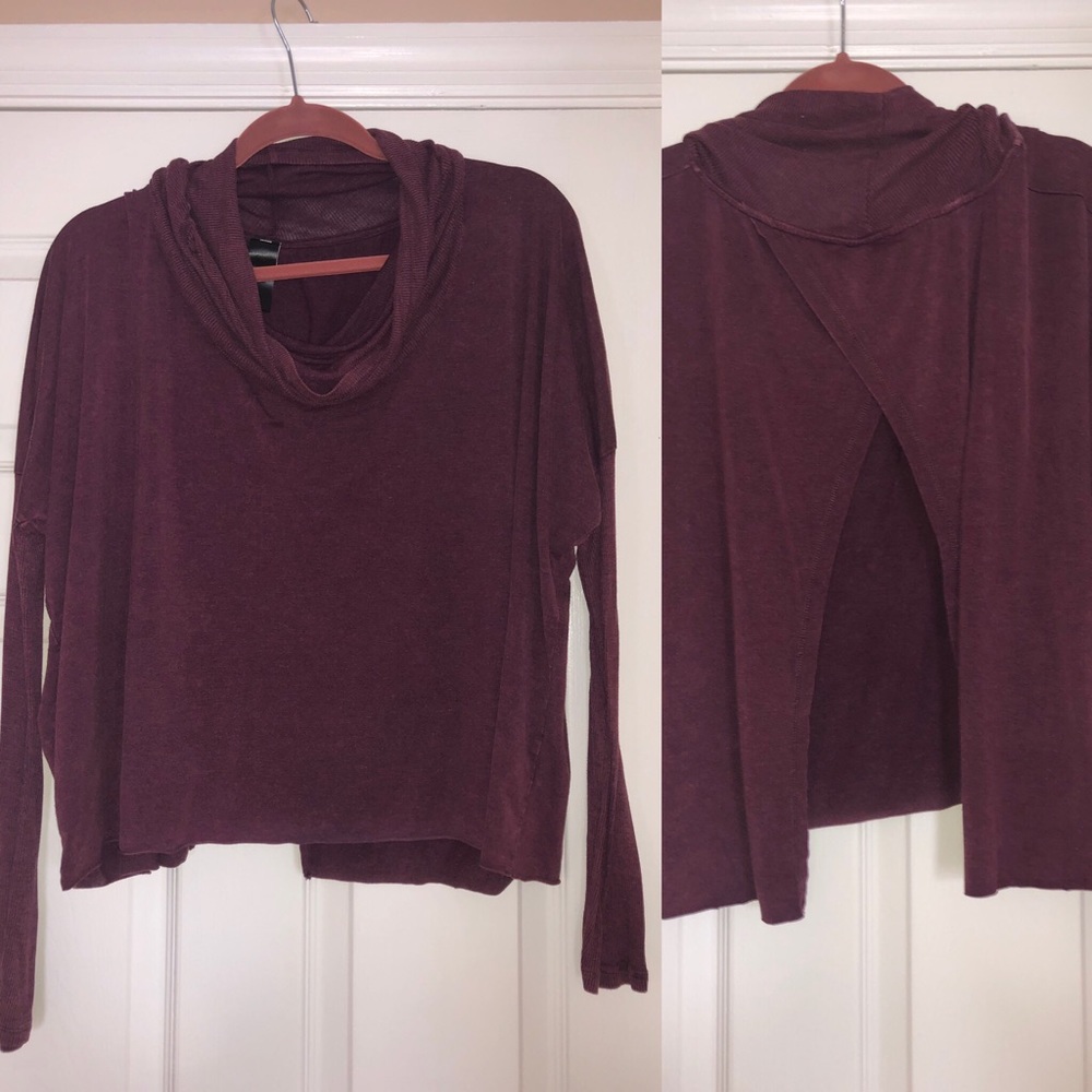 Jersey crop turtle neck
